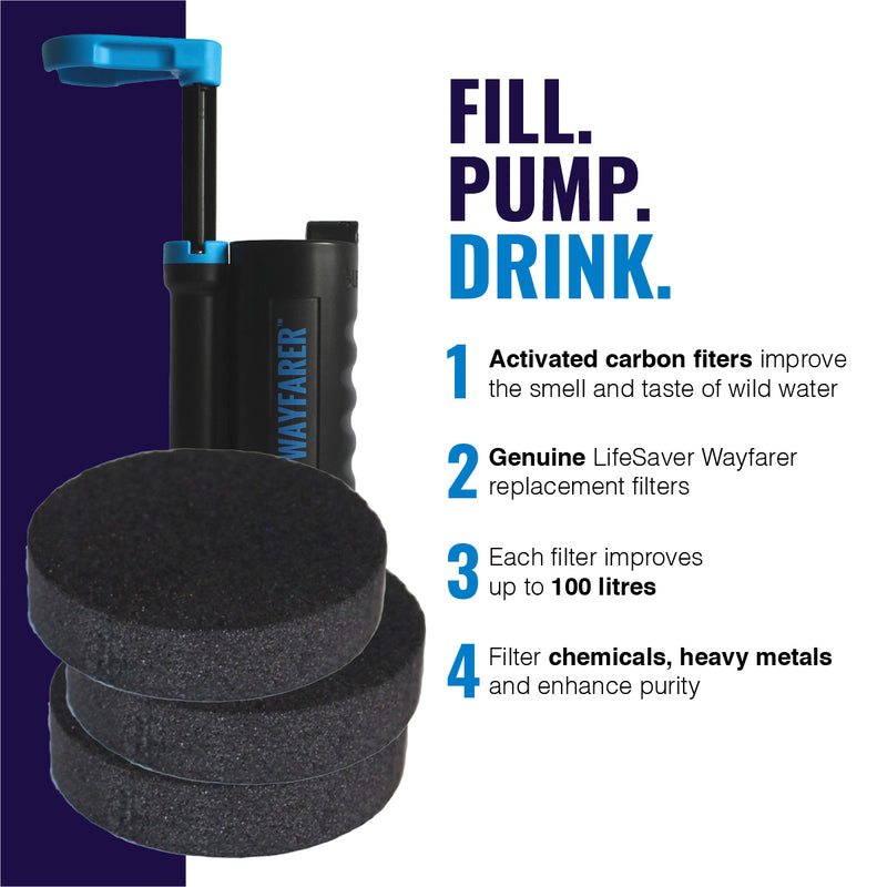 Laden Sie das Bild in Galerie -Viewer, LifeSaver Wayfarer™ Carbon-Scheiben x3