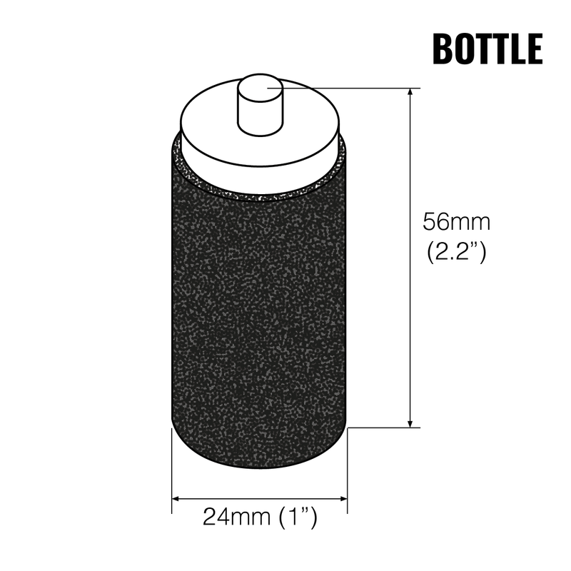 Laden Sie das Bild in Galerie -Viewer, Graphic showing the dimensions of a LifeSaver Bottle Carbon Filter