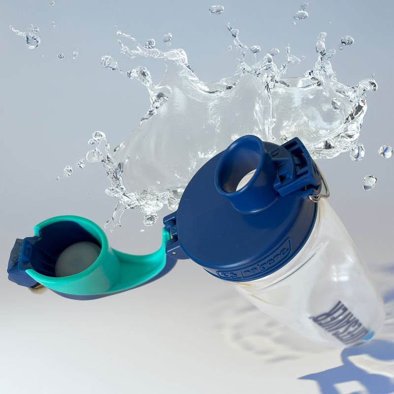 Load image into Gallery viewer, AI shot of water splashing around an open LifeSaver Nalgene bottle
